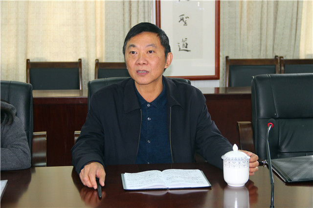 遂宁市第四巡回小组副组长杨永生讲话